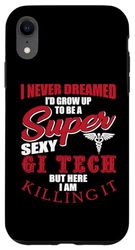 Coque pour iPhone XR Funny GI Tech Humour Dire Endoscopie Tech