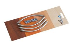 Metafranc Meubelgreep 128 mm - nikkel mat - 4 stuks - hoogwaardige afwerking - eenvoudig en elegant - incl. montagemateriaal/meubelbeslag/ladegreep/meubelgreep set / 198127