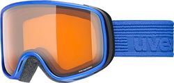 uvex scribble LG, Skibril Unisex kinderen, cobalt mat/lasergold-clear, one size