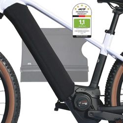 NC-17 4333 Connect E-bike beschermhoes voor accu in de onderbuis, gepatenteerde bevestigingstechniek door ritssluiting en klittenbandsluiting ,geschikt voor een buisomtrek van 30 cm tot 38 cm,zwart
