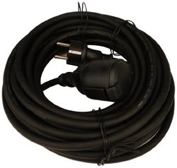 Unitec 44589 Rallonge caoutchouc H05RR-F 3G 1,5 mm² / 25 m Noir (Import Allemagne)