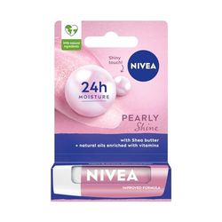NIVEA Pearly Shine Pielęgnująca pomadka do ust; 4,8 g
