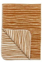 Meyco 1831057 Cot Blanket Flannel Stripes 75 x 100 cm Camel / Off-White