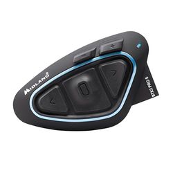 Midland - Motorcycle Intercom BTX2 Pro S Single, Waterproof IPX6 Helmet Bluetooth Headset, Dual Bluetooth Processor, 800m, 8 People Conference, 23H, Noise Cancellation, Hi-Fi Audio, Universal Intercom