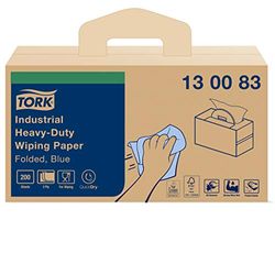 Tork Industrial Heavy-Duty Gevouwen Poetspapier Blauw W7, Handy Box, 1 doos, 130083