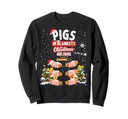 Pigs In Blankets Christmas Idea for Women Pigs In Blanket Sweatshirt
