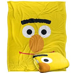 Sesame Street Bert Face Officially Licensed Silky Touch Super Soft Throw Blanket 152 x 127 cm