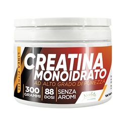 Creatina Monoidrato 300 Grammi - 88 Dosi - 100% Polvere pura - Solubilità ottimale - Senza additivi - Gusto Neutro - Creatine per Crescita Massa Muscolare, Forza e Resistenza - Integratore Alimentare