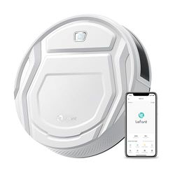 LEFANT M210 Robot Aspirador Ultra Delgado 79mm, Control por App, Bajo Ruido, Compatible con Alexa, Boquilla Anti-enredos, Ideal para Pelo de Mascotas y Suelos Duros