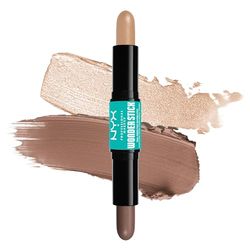 NYX Professional Makeup Wonder Stick, Stick Iluminador & Contouring , Doble punta, Esculpe e ilumina, Fórmula vegana, Fair