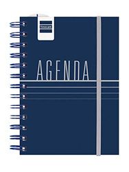 Finocam - Mini Instituut 2021 2022 8e dagboek - 120 x 169 1 dag per pagina Glad Blauw Catalaans