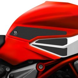 BLOQ Motorcycle Tank Grips/Traction Pads compatible with MV AGUSTA F3 (2012-) PREMIUM