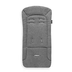 hauck Colchoneta Universal para Sillas de Paseo y Carros, Cojin Carro Bebe, Cojín Silla de Paseo, Algodón Transpirable, Gris Oscuro