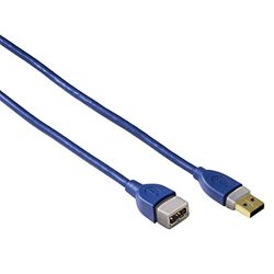 Hama USB 3.0 verlengkabel stekker A 1,80 m blauw