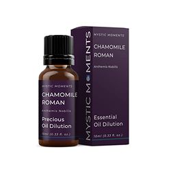 Mystic Moments | Chamomile Roman Precious Oil Dilution 10ml 3% Jojoba Blend Perfect for Massage, Skincare, Beauty and Aromatherapy