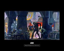 Komar WB 154-50x40 cm - Cuadro decorativo para habitación infantil, diseño de Rmq Mos Eisley Streets de Star Wars, sin marco, tamaño 50 x 40 cm (ancho x alto)