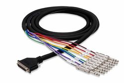 Hosa DTP-803 Serpent DB25A vers TRS 3 m Multicolore