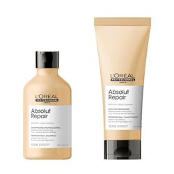 L’Oréal Professionnel Absolut Repair Shampoo & Conditioner For Dry & Damaged hairMoisturising, Repairing Shampoo & Conditioner Sulphate-Free & Vegan Shampoo 300ml, 200ml