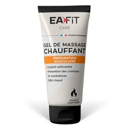 EAFIT Gel Massaggio Riscaldante | 75ml | Preparazione Muscolare Prima dell'Esercizio | Comfort Articolare | Prevenzione di crampi e dolori | Effetto Caldo | Marca Francese