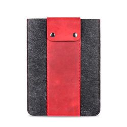 MegaGear Lederen Tablet Sleeve Case voor iPad Pro 11 inch, Alle Generaties iPad Air & iPad (Rood, 12.9 Inch)