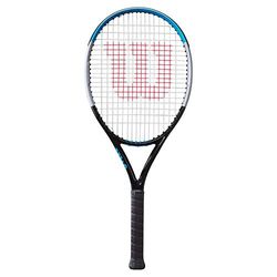 Wilson Racchetta da Tennis Ultra 25 V3.0, per Principianti e Bambini dagli 11 Anni, Geometria Power Rib, Nero/Argento/Blu, WR043610U