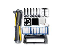 JoyBros Replacement Part Accessories Compatible for Shark IQ R101AE RV1001AE UR1100SRUS AV1002AE AV1010AE RV100AE EZ RV912S Side/Sweep Brush Filter Main/Roller Brush Shell Clean Base Filter