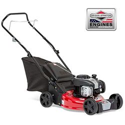 Sprint 460P Push Petrol Lawn Mower 46cm (18"), Briggs & Stratton 450E Series 125cc Engine, Dark Red