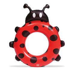 Mondo Toys - LADY BUG 3D Swim Ring - Ciambella Gonfiabile - Anello di Nuoto Salvagente - Ottimo per Bambino / Bambina Utilizzabile in Piscina / Mare - 16831