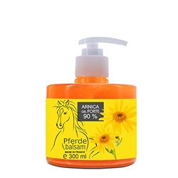 Arnica Gel FORTE & Concentrato 90% di Estratto di Arnica BIO da Agricoltura Biologica. Gel Massaggi Muscolari e Articolari. Idratante per la Pelle - 300 ml