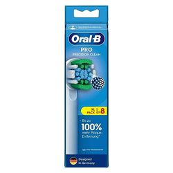 Oral-B Pro Precision Clean - Juego de 8 cepillos de dientes para cepillo de dientes eléctrico con cerdas innovadoras en forma de X, accesorio original para cepillos de dientes Oral-B