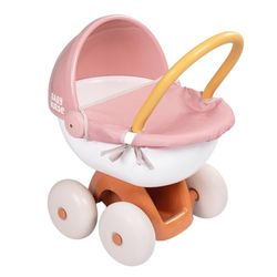 Smoby - Baby Nurse - Landau Câlin - pour Poupons et Poupées Jusqu'à 42 cms - Roues Silencieuses - Bac de Rangement - Tissu Lavable - Matière Recyclée - A Partir de 18 Mois - Fabrication Française