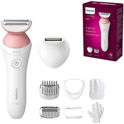 Philips Lady Shaver Series 6000 BRL146/00 Cordless con uso bagnato e asciutto, bianco