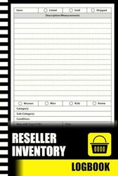 Reseller Inventory Log Book: Product Listing Book Ideal for Resellers & Small Businesses.