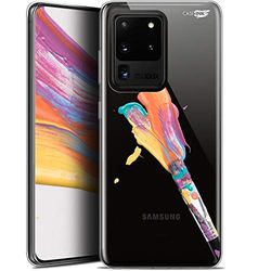 Caseink fodral för Samsung Galaxy S20 Ultra (6.9) HD gel [tryckt i Frankrike - Galaxy S20 Ultra fodral - mjukt - stötskyddad] målarpensel