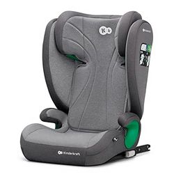 kk Kinderkraft JUNIOR FIX Silla coche Isofix, I-SIZE, Silla coche para bebés y niños, Cinturón, Universal, Grupo 2/3, de 15 a 36 kg, Gris