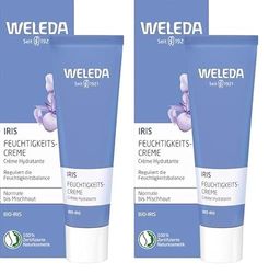 WELEDA - Fluide Hydratant Réconfortant à l'Iris - Peaux Normales à Mixtes - Tube 30 ml (Lot de 2)
