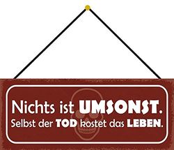 Schatzmix Tin-Plate Sign, Sheet metal, Multicoloured, 27x10 cm