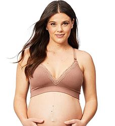 Cake Maternity Tutti Frutti Bamboo Wire Free Nursing Bra voor borstvoeding, draadloze maternity beha (voor B-E cups), mocha, M