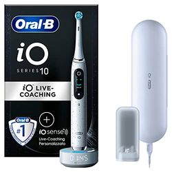 Oral-B Spazzolino Elettrico Ricaricabile iO 10 Bianco, 1 Testina, 1 Custodia Da Viaggio Ricaricabile, 1 Spazzolino