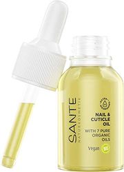 SANTE Naturkosmetik Nail & Cuticle Oil, Nail Care Oil, Care for Nails & Cuticles, with Organic Oils & Vitamin E, Vegan, 15 ml