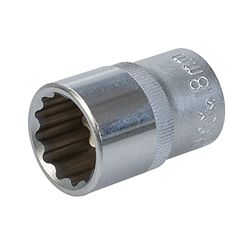 Toolstream HSM218 King Dick Socket 1/2" SD 12pt metrische sleutel, staal