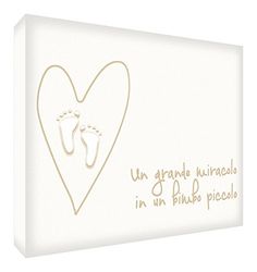 Feel Good Art MIRACLEBOY-A7BLK-01IT Dekorationstoken i akryl, Beige, 21 x 14 x 2 cm