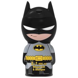 Batman 2-in-1 Shower Gel & Shampoo for Kids & Adults – Vegan, 90% Natural Ingredients, 3D, Paraben Free, Dermatologically Tested, Gentle Hair & Body Wash for children Ages 3+, 400ml