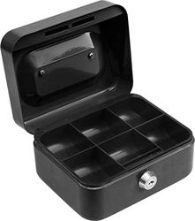 VOREL 78620-150x120x80mm caja de dinero negro