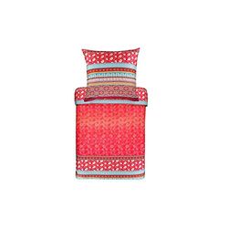 Bassetti Set di Biancheria da Letto, Cotone, Colore: Rosso, 140 x 220