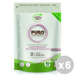 Natura Amico Lot de 6 détergents pour linge pur et naturel, 250 g