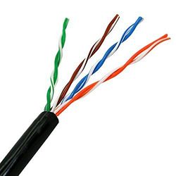 AISENS A133 – 0213 – Waterproof Outdoor Network Cable RJ45 (Rigid, 305 M Reel, UV Resistant) Black