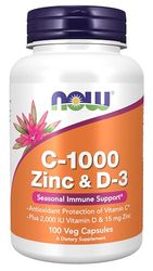 NOW Foods C-1000 Zinc & D-3-100 vcaps