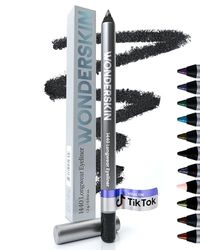 Wonderskin 1440 Matita Eyeliner Waterproof Con Glitter Neri A Lunga Tenuta - Matita Eyeliner Temperabile (Tartufo Nero)