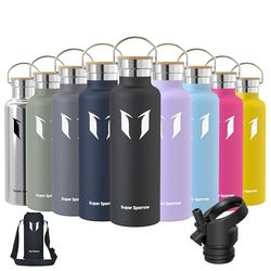 Super Sparrow Botella Agua Acero Inoxidable - Botella de Agua Deportes 750ml - Botella Termica Boca Estándar - Sin BPA, para Niños & Adultos, Deporte, Oficina, Yoga, Ciclismo